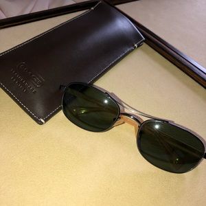 COACH Green Lenses & Yellow Arms S303 Sunglasses